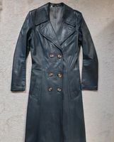 Mantel Leder Ledermantel lang XS 34 Kres Leather Blau Grau Aachen - Aachen-Mitte Vorschau