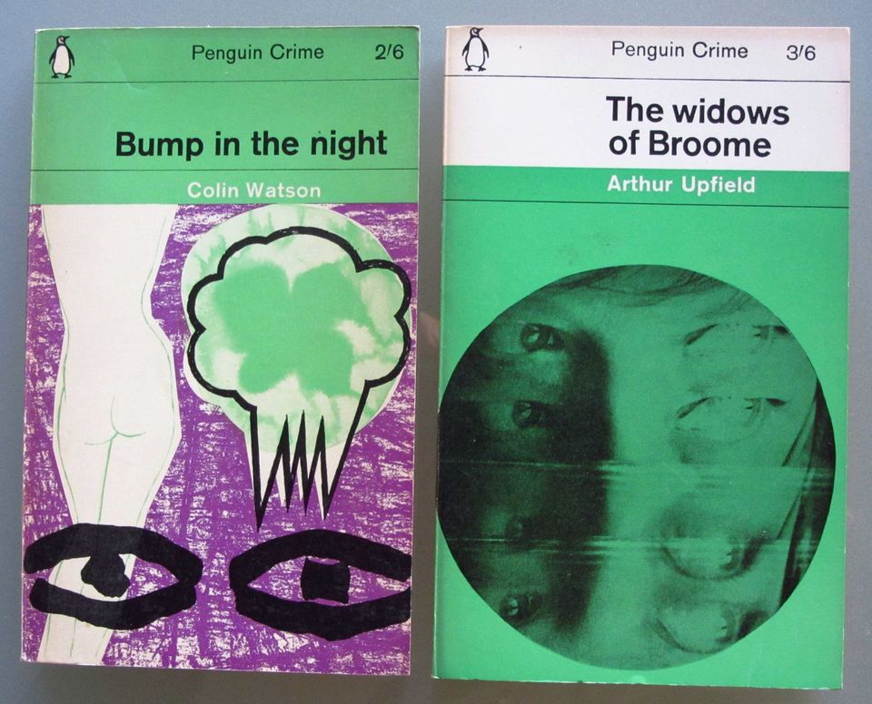 2 Penguin-Krimis von Colin Watson + Arthur Upfield (1962+63) in Mauritz