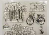 Clear Stamps Fahrrad Hauswand Tor Stempel DIY basteln Backstein Rheinland-Pfalz - Sankt Julian Vorschau