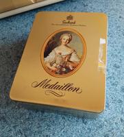 Alte Nostalgie Blechdose Medaillon Pralinen Suchard Baden-Württemberg - Weikersheim Vorschau