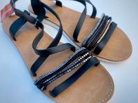 Sandalen schwarz silber Glitzer NEU Berlin - Mitte Vorschau