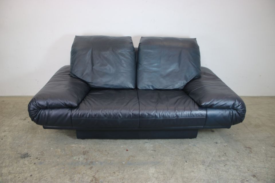 Designer Sofa Rolf Benz Modell Ak 345 Blau Leder Zweisitzer Couch in Berlin