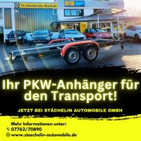 PKW Anhänger,Autoanhänger mieten,Autotransportanhänger,Verleih Baden-Württemberg - Wehr Vorschau