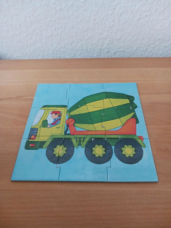 Puzzle-Set mit 4 Puzzles, ab 2 Jahren, Fahzeug-Motive in Niederheimbach