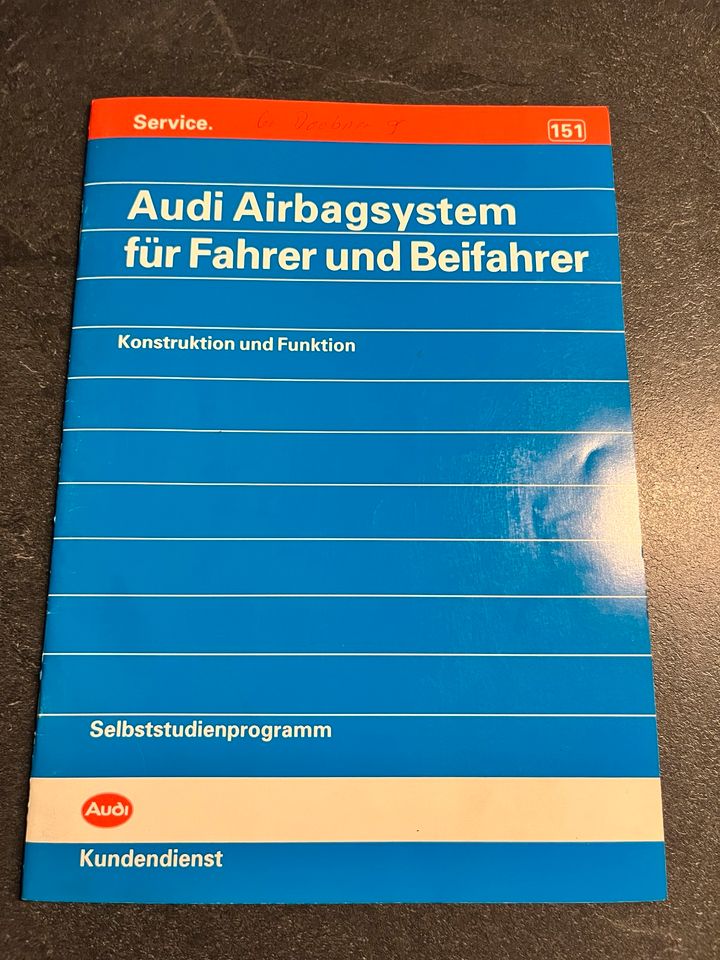 Audi Selbststudienprogramm Nr.151 Airbag Fahrwr und Beifahrer 199 in Uffenheim