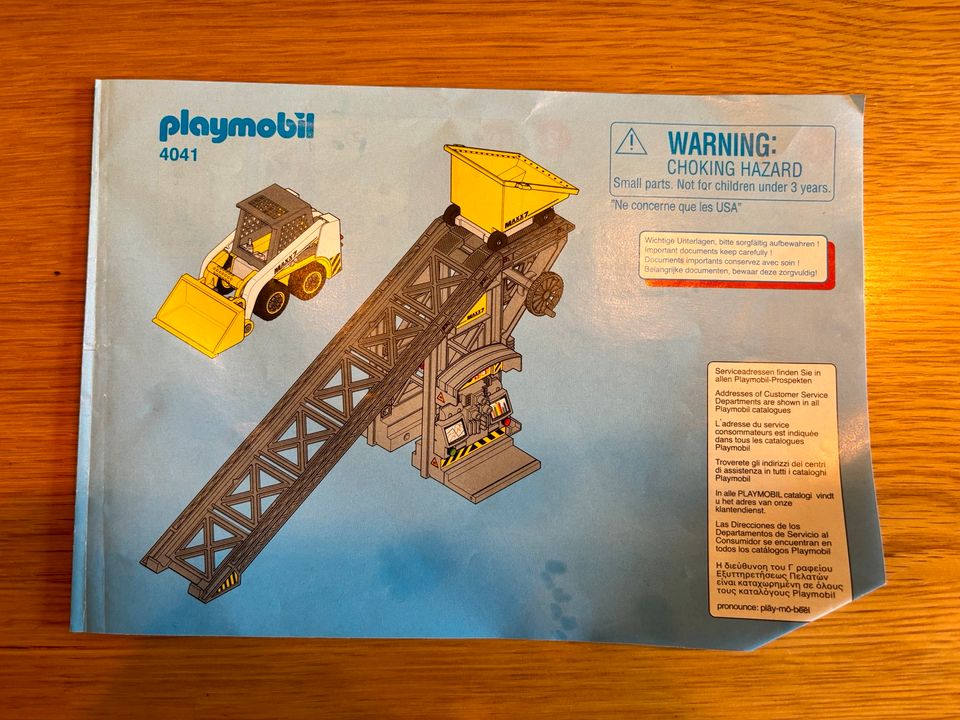 Playmobil Förderanlage mit Kompaktlader 4041 in Luhe-Wildenau
