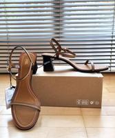 *ZARA* Echt Leder Riemchen-Sandale Ziernaht Cognac 39 NP49,95 NEU Bayern - Ingolstadt Vorschau