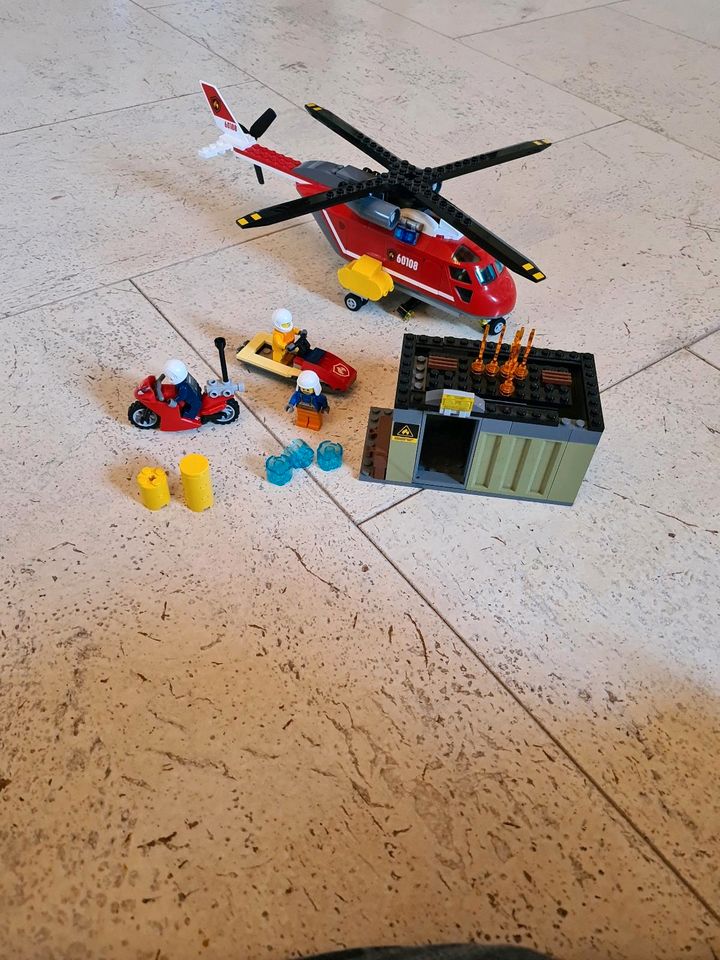 Lego 60108 Feuerwehr Hubschrauber in Mühlhausen
