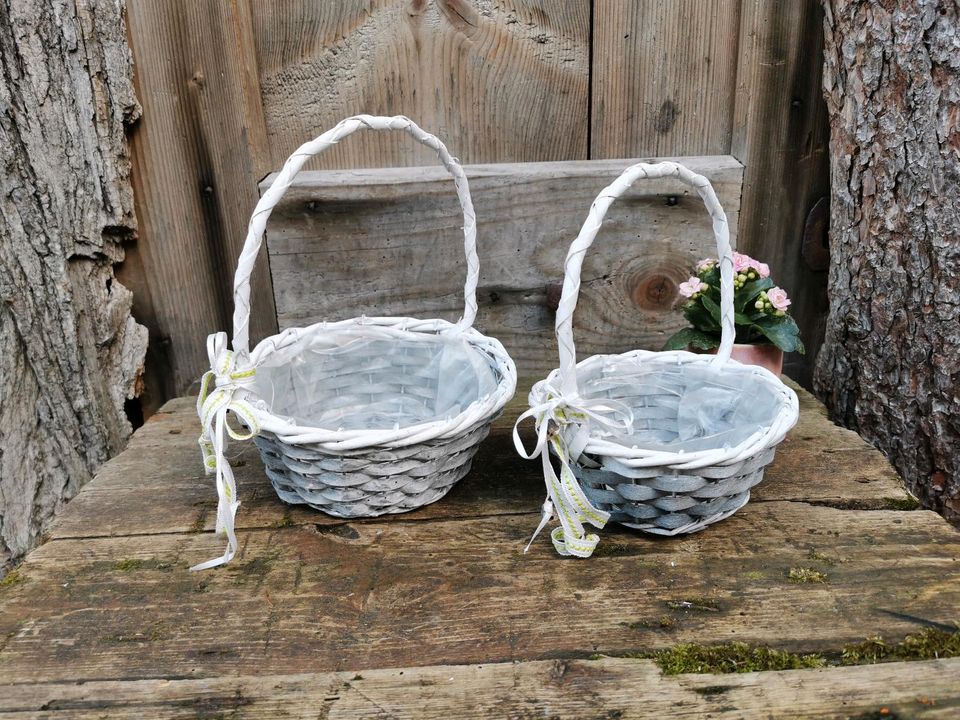 2 Körbchen Streuengel Hochzeit Blumenkorbchen in Erfurt