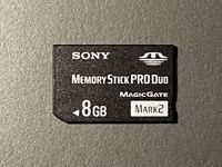 Sony Memory Stick Pro Duo Magicgate mark 2 Speicherkarte 8 GB Thüringen - Erfurt Vorschau