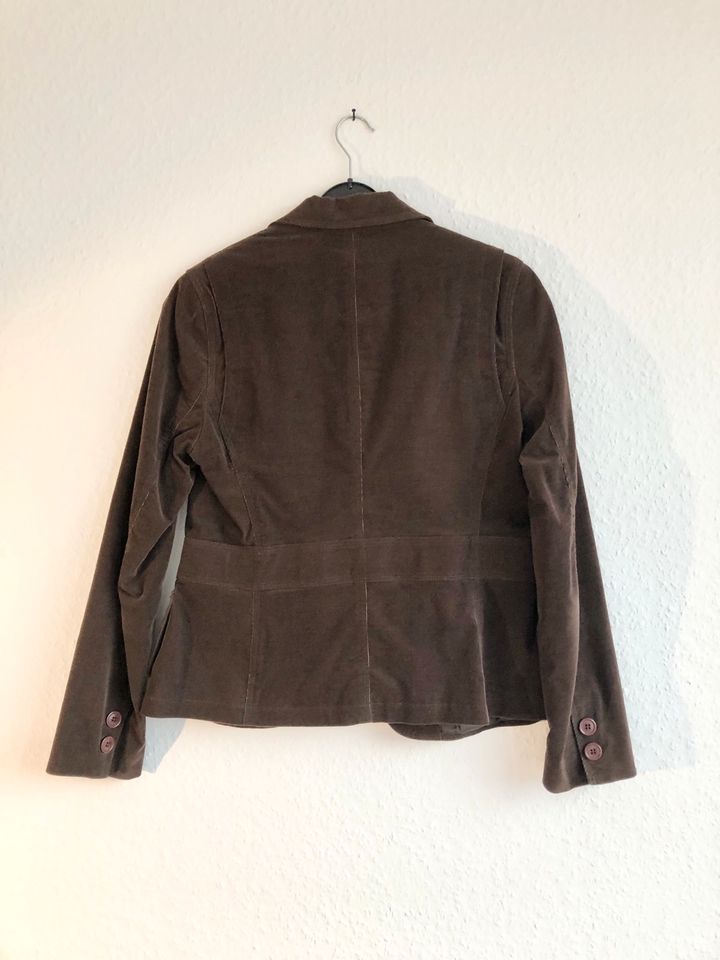 Montego Cord Blazer Jacke Gr 40 dunkelbraun in Lienen