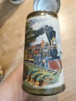 Toller Bierkrug Tonkrug Zinndeckel Steingut Zug Niedersachsen - Varel Vorschau