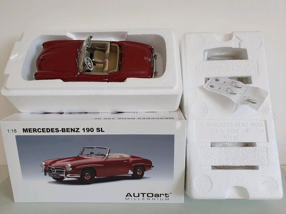 Autoart Millenium Mercedes Benz 190 SL Modell Fahrzeug 1:18 Neu in Magdeburg