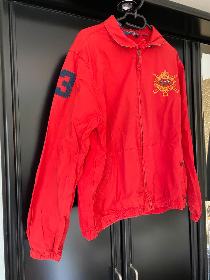 Ralph Lauren Übergangsjacke rot/blau/Gold M/L in Heuchelheim