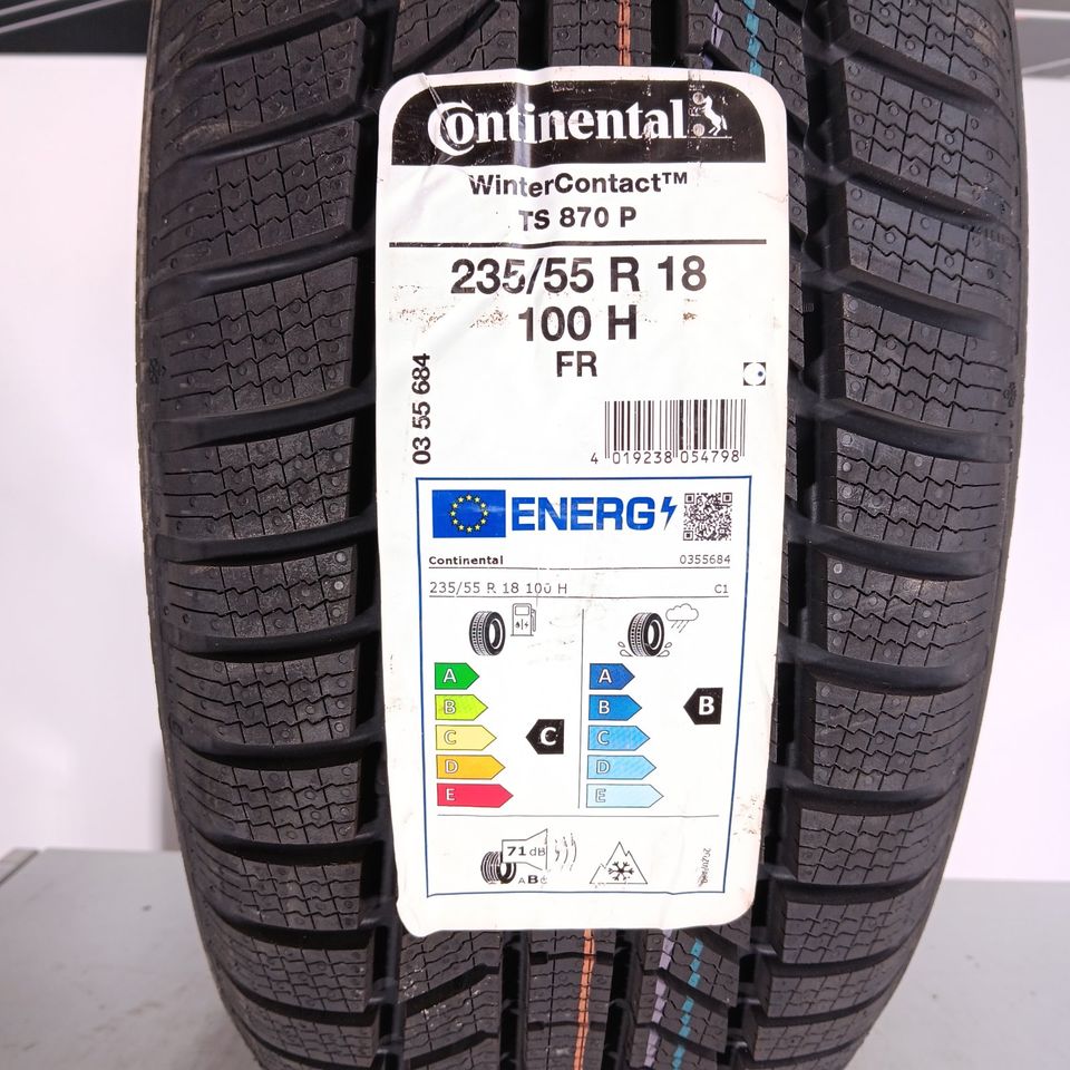 235/55R18 Winterreifen Continental WinterContact TS870P 2Stk #268 in Nagold