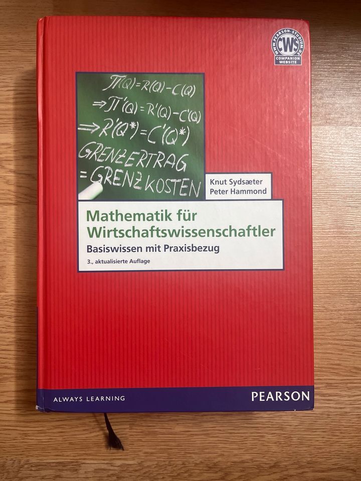 Buch Mathematik für Wirtschaftswissenschaftler Sydsæter Pearson in Stuttgart