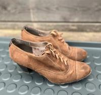 braune Pumps aus Leder Brandenburg - Kleinmachnow Vorschau