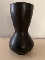 Vintage Vase, matt schwarz / gelb, Germany Keramik Hessen - Wöllstadt Vorschau