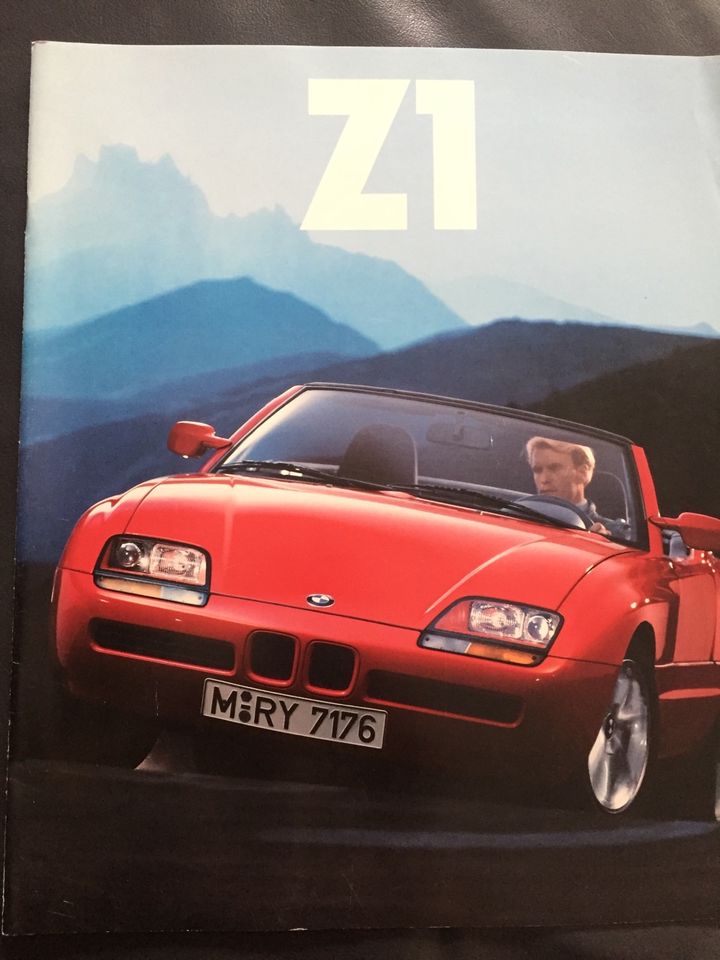 Prospekt BMW Z1 Sammler Auto Oldtimer 1989 rar Liebhaber in Essen