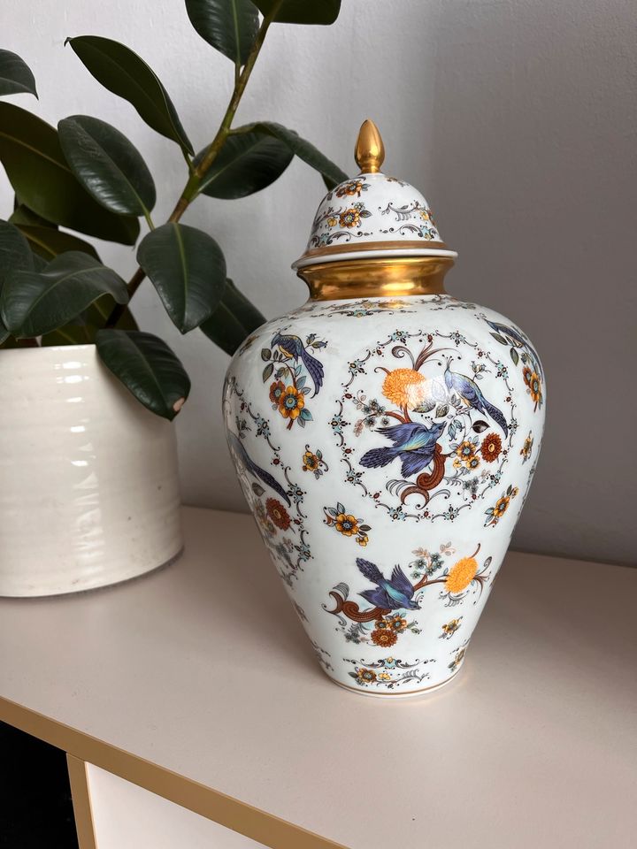 Deckelvase, Sammlerstück, Vintage Vase, Kunst Deko in Düsseldorf