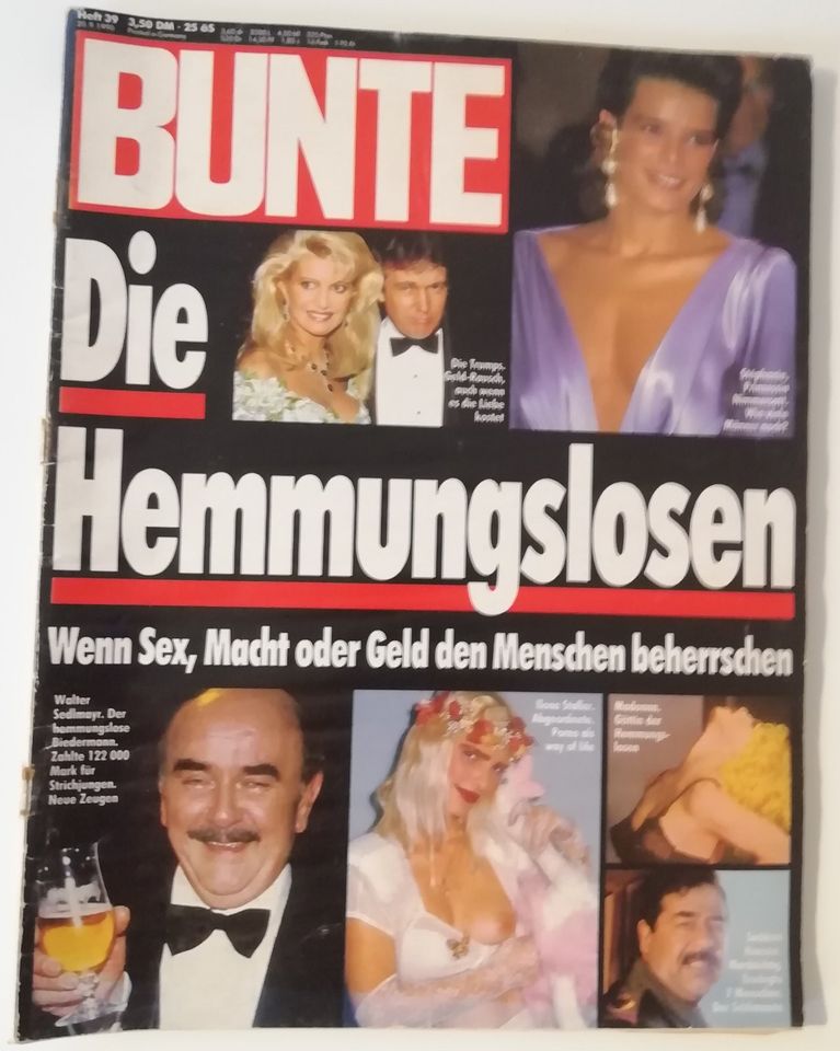 Zeitschrift "Bunte" Nr. 39/1990 in Augsburg