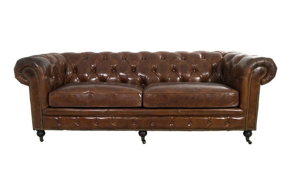 Chesterfield-Sofa 3-Sitzer Leder in Heiligenstedten