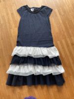 Petit Bateau Sommerkleid Kleid Volants maritim blau weiss Bayern - Neu Ulm Vorschau