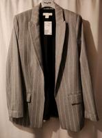 Neu H&M Blazer Gr. 38 S M Jacke grau weiß schwarz Streifen Niedersachsen - Elze Vorschau