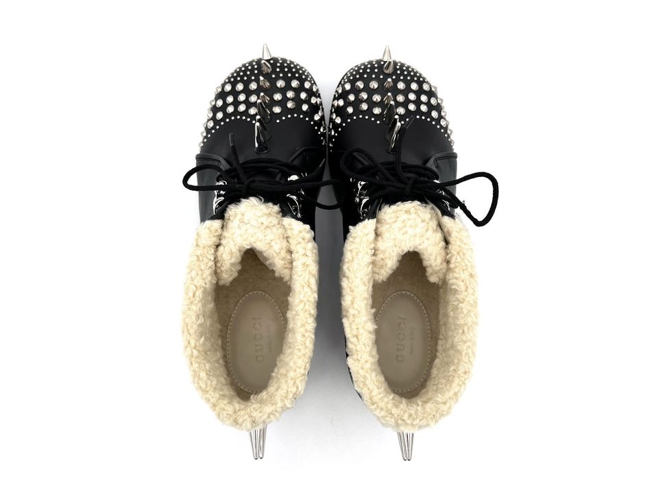 nieKeshop Gucci Harlem Boots Stiefelette 37,5 Leder Studs Nieten in Olpe