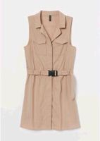 NEU ♥️ H&M UTILITY KLEID M beige Sommerkleid Longshirt LEINEN Thüringen - Erfurt Vorschau