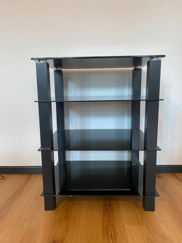 Schwarzes Glas HiFi Rack in Berlin