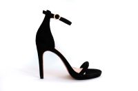 h&m Premium Studio High Heel Sandalette Velours Leder black 35/36 Bayern - Kemnath Vorschau