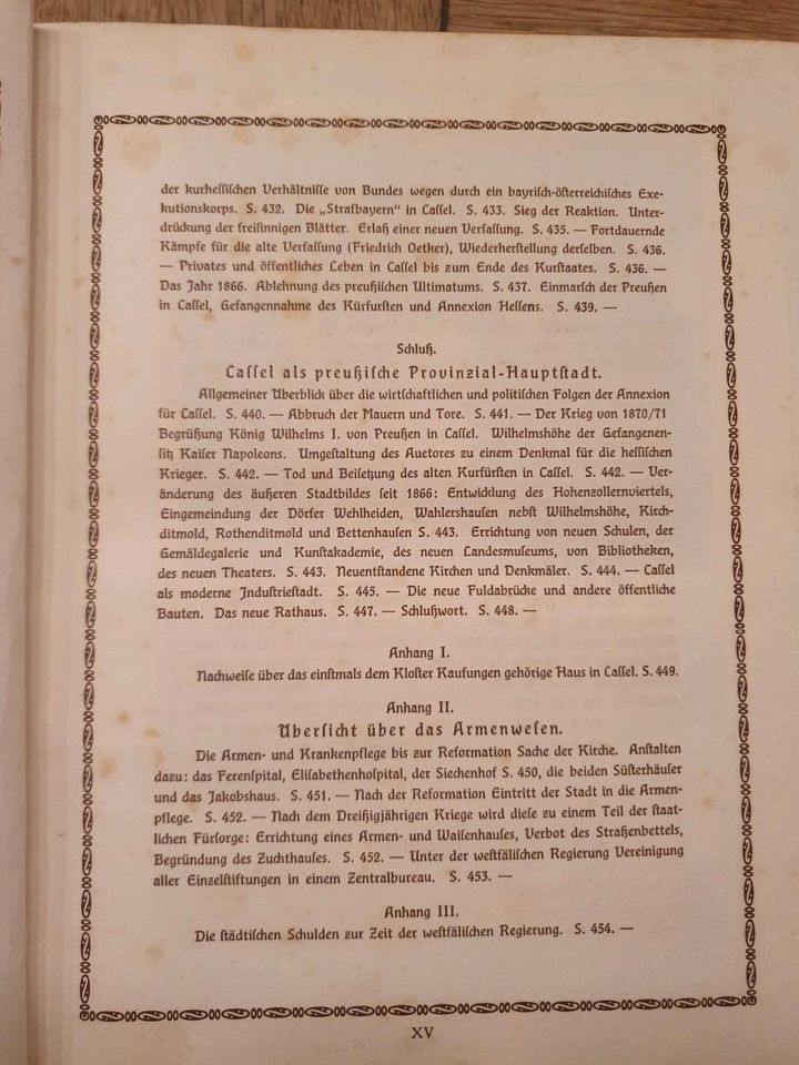 Buch der Geschichte der Reaidenzstadt Kassel in Wolfhagen 