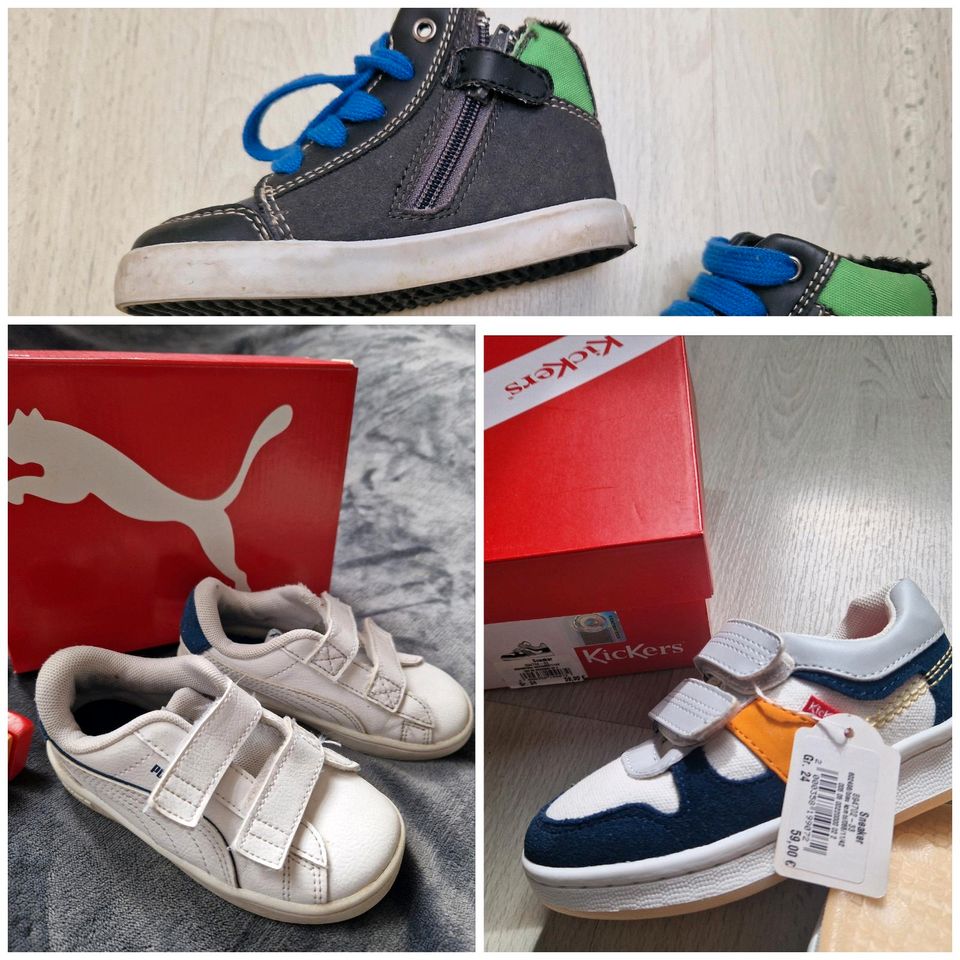 Jungen Turnschuhe Sneakers Puma Kickers Geox neu Gr. 22 u. 24 in Marburg