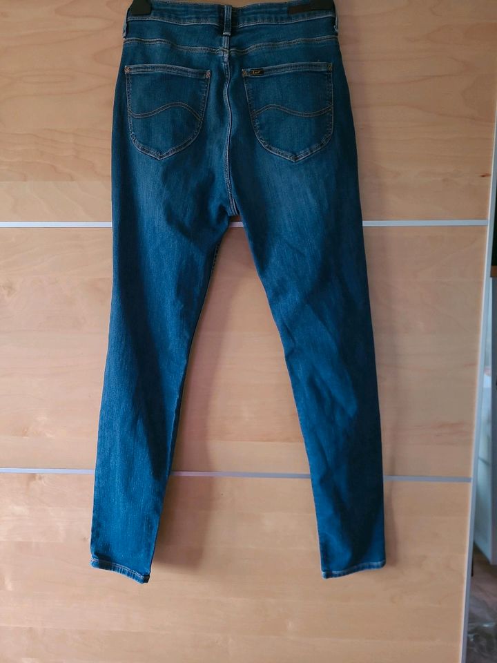 Lee Scarlett High Waist Skinny Jeans W32 L33 Blue in Namborn