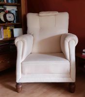 Ohrensessel beige *neu gepolstert* Baden-Württemberg - Forst Vorschau