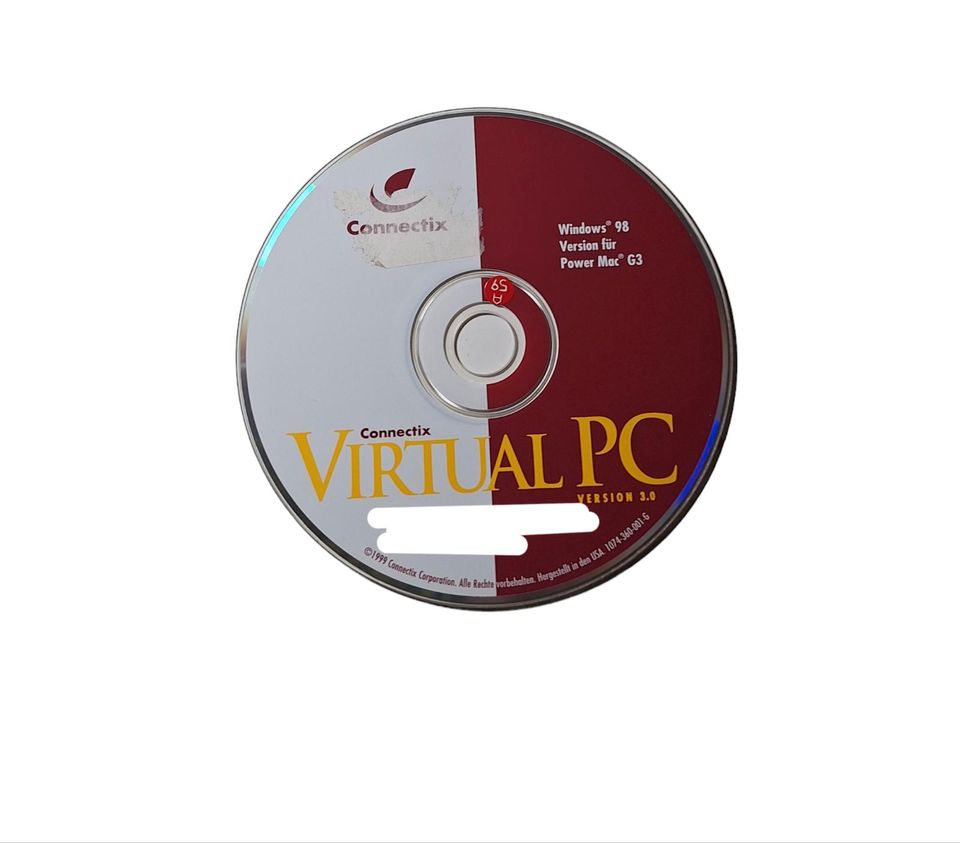 Virtual PC ( Version Für POWER MAC ) Windows 98 in Erfurt