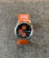 Herrenuhr von Dolce & Gabbana, gebraucht, oranges Lederarmvand Nordrhein-Westfalen - Elsdorf Vorschau