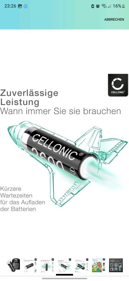 Cellonic wiederaufladbare Batterien in Pforzheim