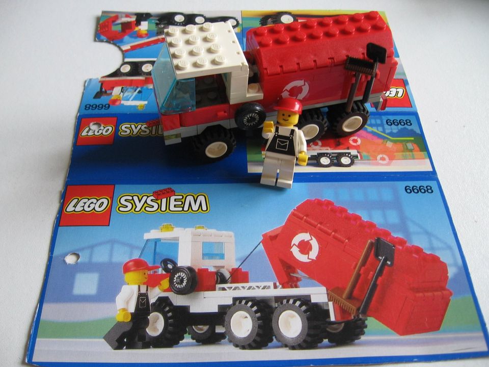 LEGO 6668 CITY MÜLLWAGEN RECYCLING VINTAGE 1992 + Anleitung wNEU in Essen