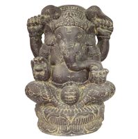 Ganesha Hinduismus Buddhismus Stein Lavastein Grau 40 cm Bochum - Bochum-Wattenscheid Vorschau