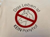 T-Shirt Damen  Gr. L weiß mit Pferd, Pony Bayern - Taufkirchen München Vorschau