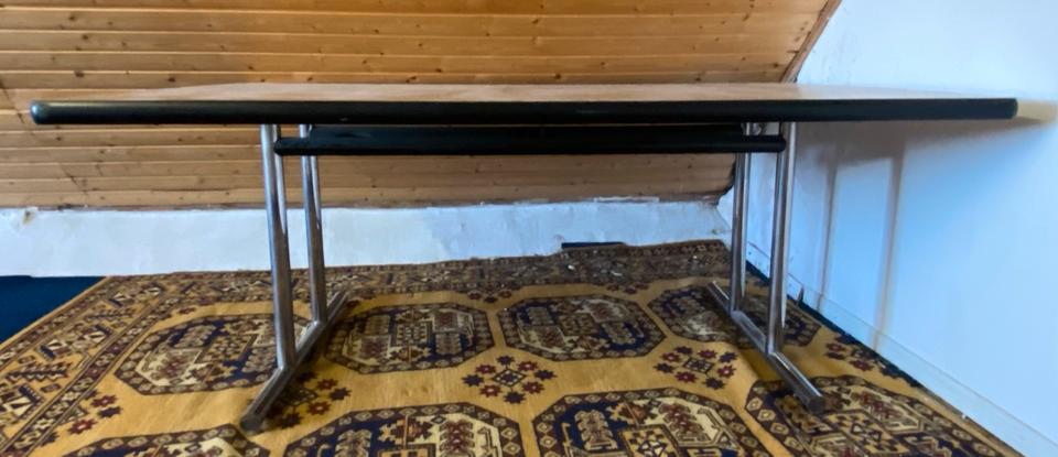 Großer Architekten Schreibtisch 180 x 106 cm Holz Metallbeine in Hemmingen