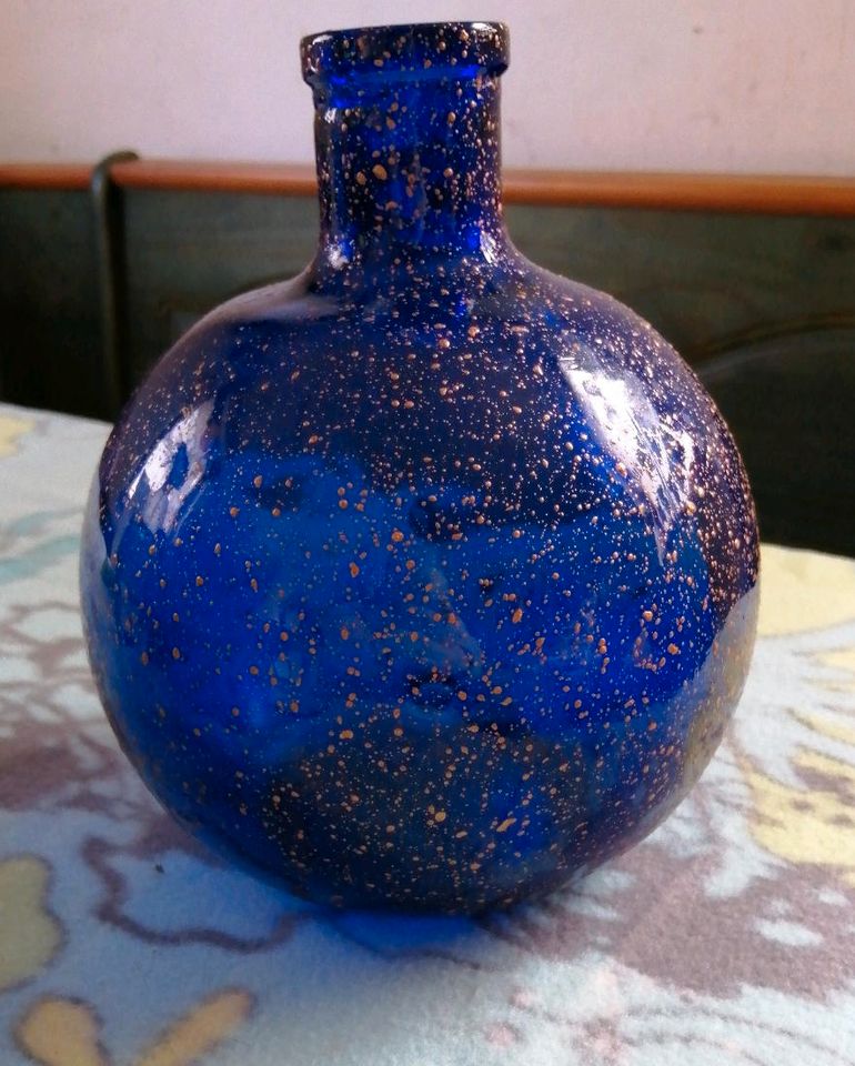 Glas Vase, Handmade in Merkers-Kieselbach