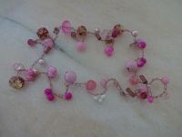 Handarbeit Collier Kette Halskette Perlen Glasperle Elemente pink Baden-Württemberg - Pforzheim Vorschau