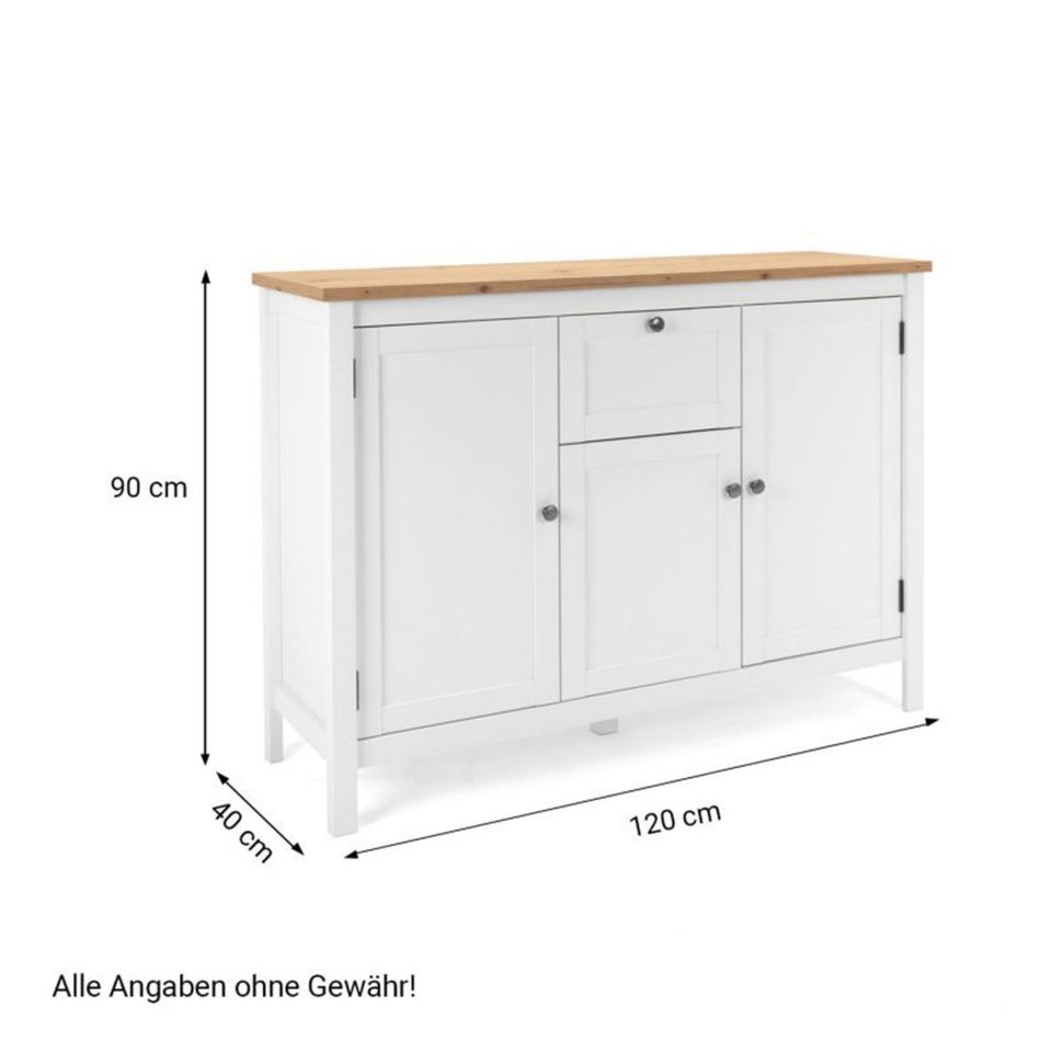 Kommode Sideboard Schrank Highboard Anrichte Weiss NEU 211-Mü in München