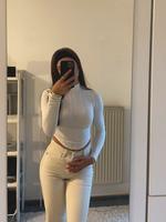 Bershka - Highwaist Wideleg Jeans - Beige Schleswig-Holstein - Molfsee Vorschau