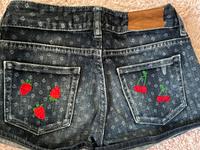 2 teiler Kirsche stricktop jeansshort H&M 38 Thüringen - Bad Lobenstein Vorschau