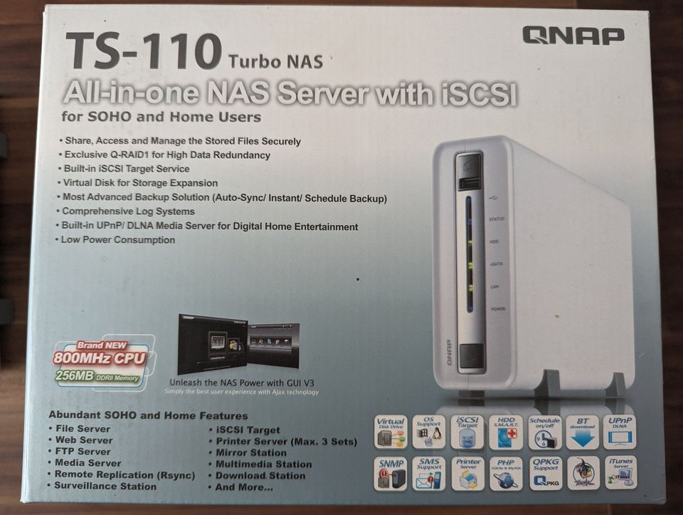 QNAP TS-110 Turbo NAS Server mit 2TB Festplatte in Quakenbrück