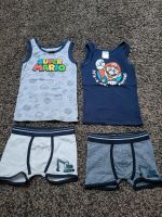 Super Mario Topolino Wäsche Set Gr. 98-104 grau blau Jungen Niedersachsen - Wetschen Vorschau